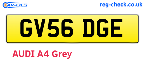 GV56DGE are the vehicle registration plates.