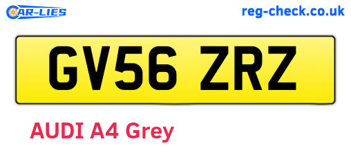 GV56ZRZ are the vehicle registration plates.