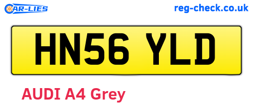 HN56YLD are the vehicle registration plates.