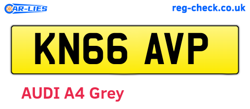 KN66AVP are the vehicle registration plates.