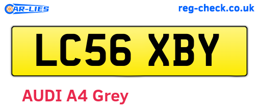 LC56XBY are the vehicle registration plates.