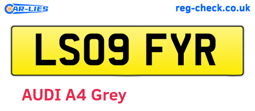LS09FYR are the vehicle registration plates.