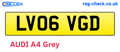 LV06VGD are the vehicle registration plates.