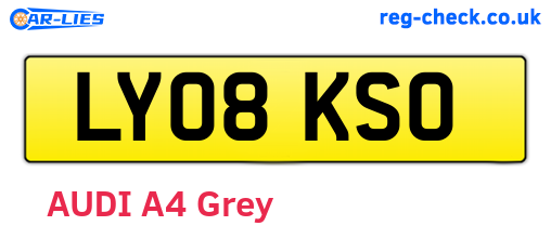 LY08KSO are the vehicle registration plates.