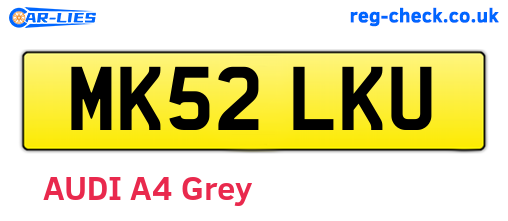 MK52LKU are the vehicle registration plates.