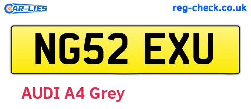 NG52EXU are the vehicle registration plates.