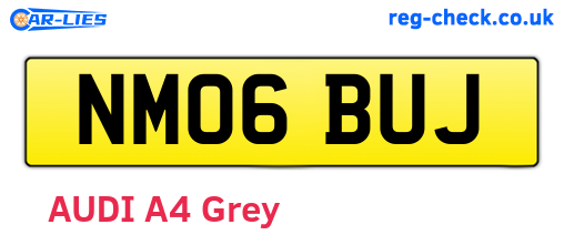 NM06BUJ are the vehicle registration plates.