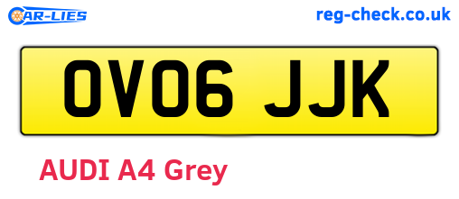 OV06JJK are the vehicle registration plates.
