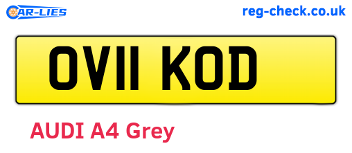 OV11KOD are the vehicle registration plates.