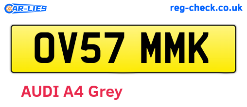 OV57MMK are the vehicle registration plates.