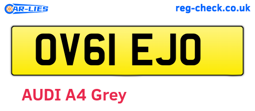 OV61EJO are the vehicle registration plates.