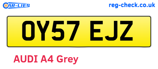 OY57EJZ are the vehicle registration plates.