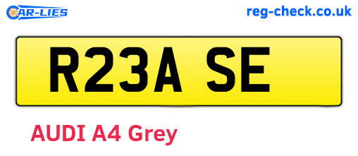 R23ASE are the vehicle registration plates.
