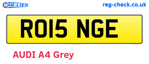 RO15NGE are the vehicle registration plates.