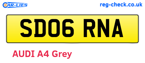 SD06RNA are the vehicle registration plates.