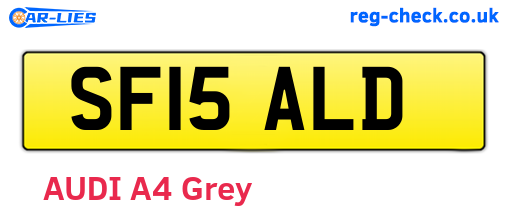SF15ALD are the vehicle registration plates.