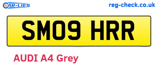 SM09HRR are the vehicle registration plates.