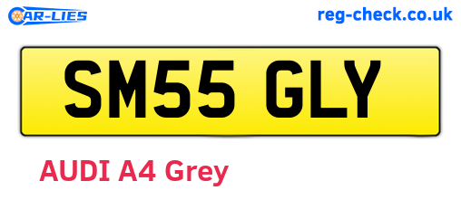 SM55GLY are the vehicle registration plates.