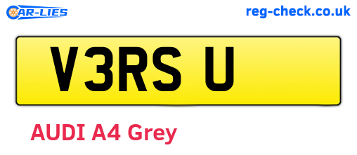 V3RSU are the vehicle registration plates.