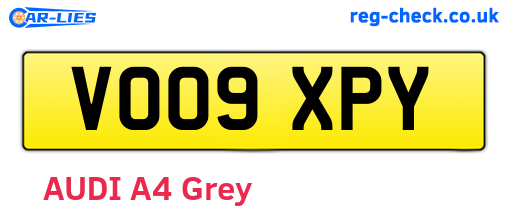 VO09XPY are the vehicle registration plates.