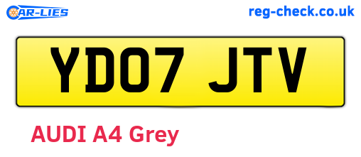 YD07JTV are the vehicle registration plates.