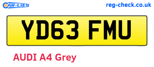 YD63FMU are the vehicle registration plates.