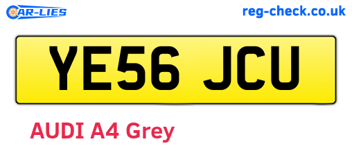 YE56JCU are the vehicle registration plates.
