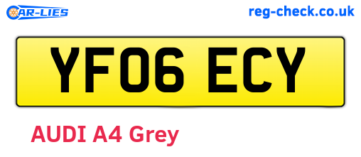 YF06ECY are the vehicle registration plates.