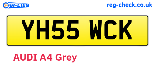 YH55WCK are the vehicle registration plates.