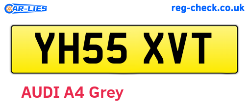 YH55XVT are the vehicle registration plates.