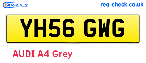 YH56GWG are the vehicle registration plates.