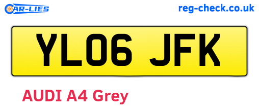 YL06JFK are the vehicle registration plates.