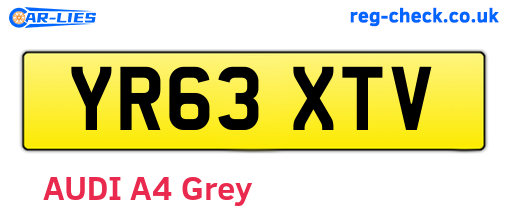 YR63XTV are the vehicle registration plates.