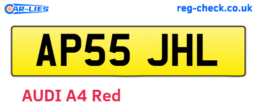 AP55JHL are the vehicle registration plates.
