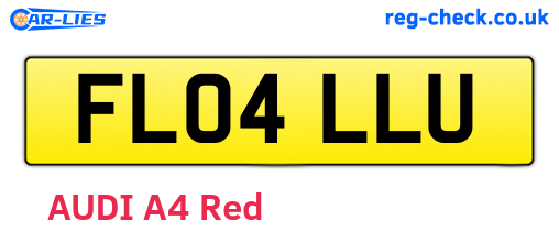 FL04LLU are the vehicle registration plates.