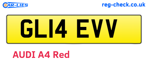 GL14EVV are the vehicle registration plates.