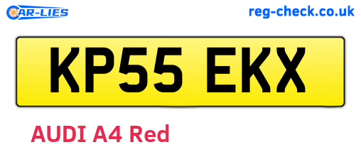 KP55EKX are the vehicle registration plates.