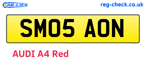SM05AON are the vehicle registration plates.