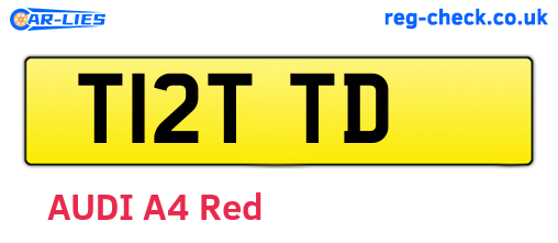 T12TTD are the vehicle registration plates.