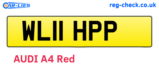 WL11HPP are the vehicle registration plates.