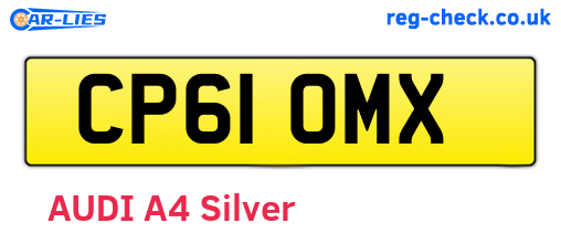 CP61OMX are the vehicle registration plates.