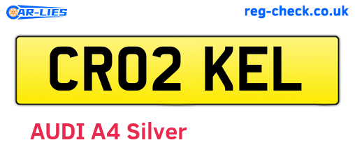 CR02KEL are the vehicle registration plates.