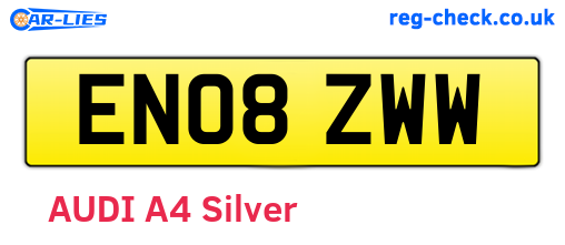 EN08ZWW are the vehicle registration plates.