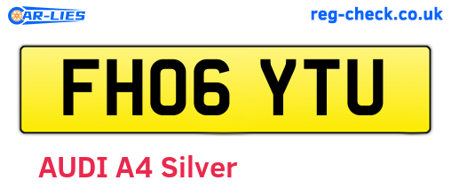 FH06YTU are the vehicle registration plates.
