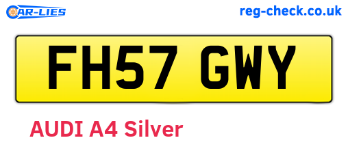 FH57GWY are the vehicle registration plates.