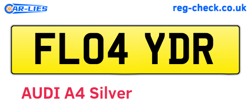 FL04YDR are the vehicle registration plates.