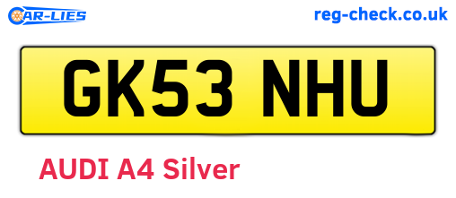 GK53NHU are the vehicle registration plates.