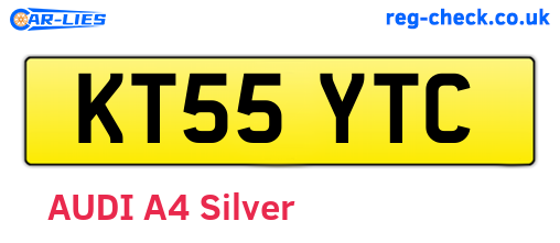 KT55YTC are the vehicle registration plates.