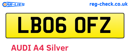 LB06OFZ are the vehicle registration plates.