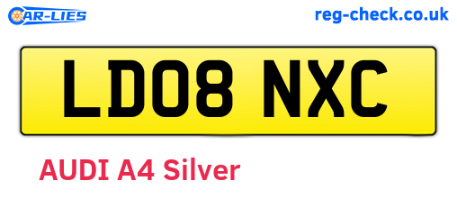 LD08NXC are the vehicle registration plates.
